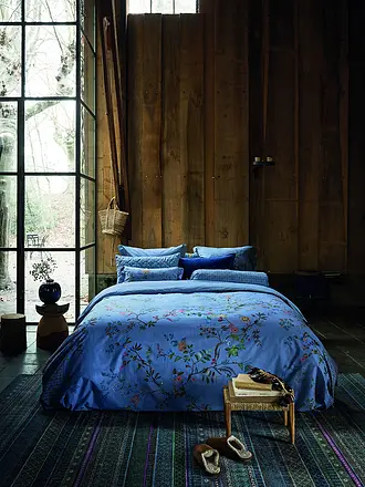 PIP STUDIO | Perkal Bettwäsche BUSTANI 70x90cm/140x200cm Green | hellblau